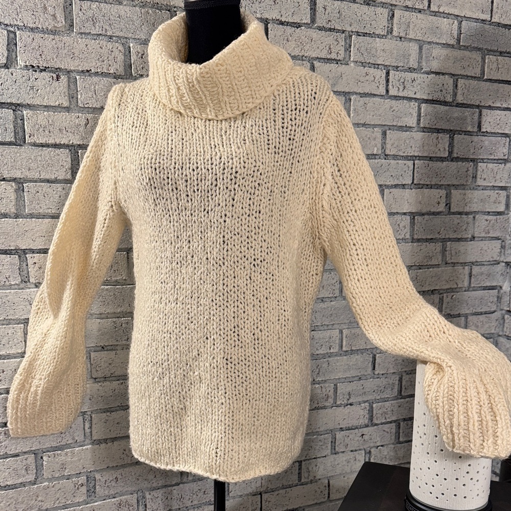 Express Cozy Cream Cowl Neck Sweater